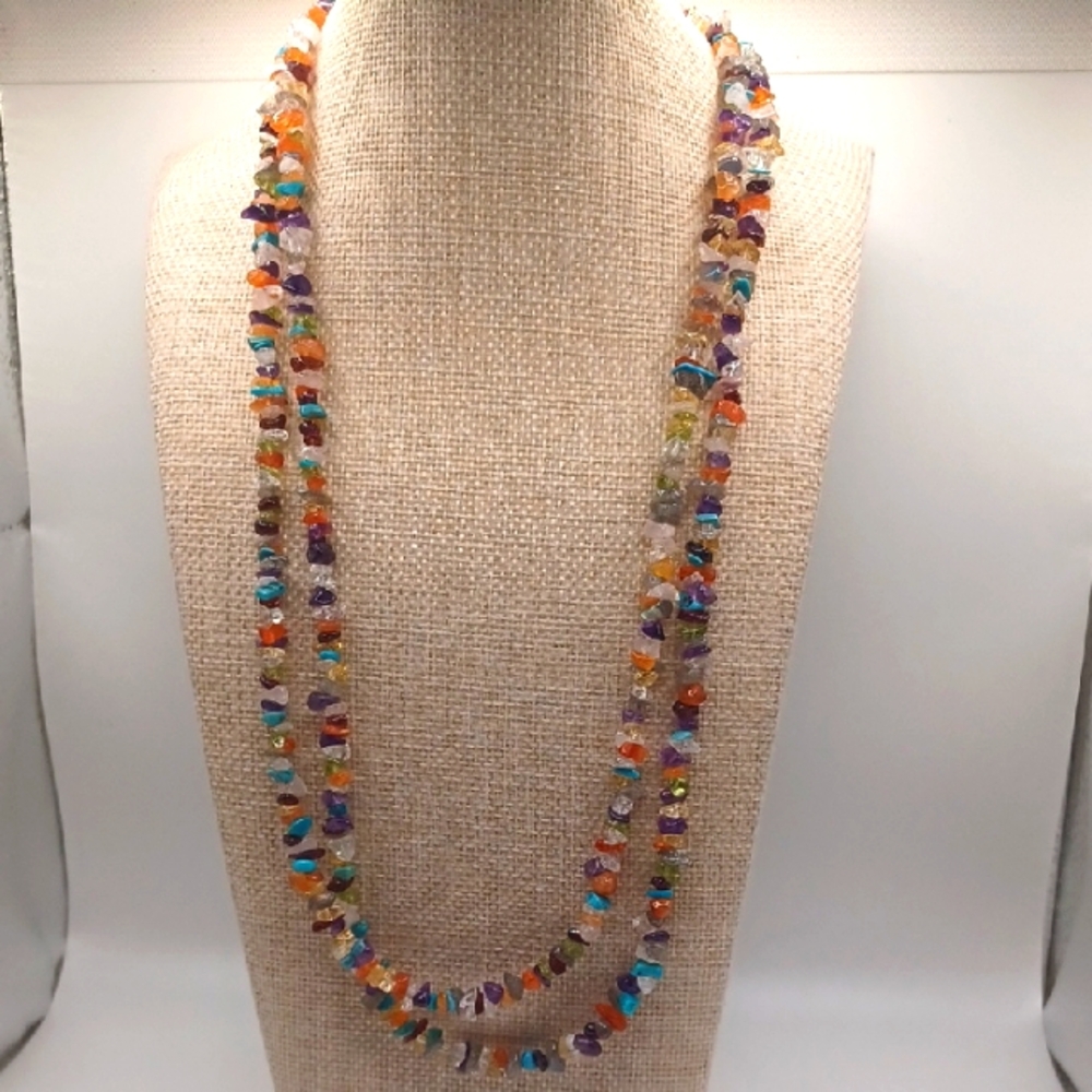Stone Necklace From India With Vibrant Colors
